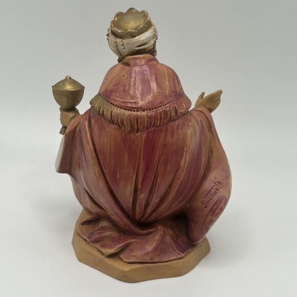 Fontanini GASPAR Wiseman 5" Heirloom Nativity Figure 72515 Italy 1992 - Picture 7 of 13